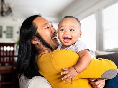 Oriental Dad And Child Lores